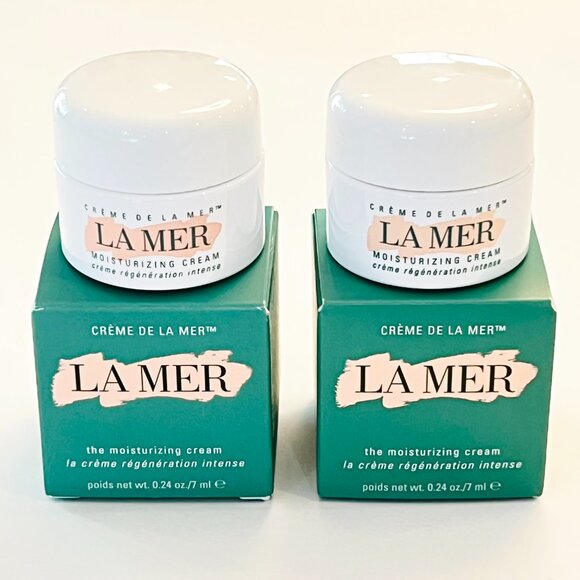 LA MER Crème de la Mer Moisturizing Cream NWT Sealed 2 x 0.24 OZ - Picture 2 of 5